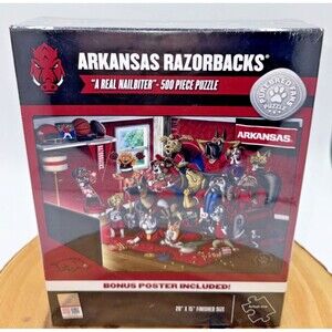 You The Fan Arkansas Razorbacks A Real Nailbiter Jigsaw Puzzle 500 Pieces NEW
